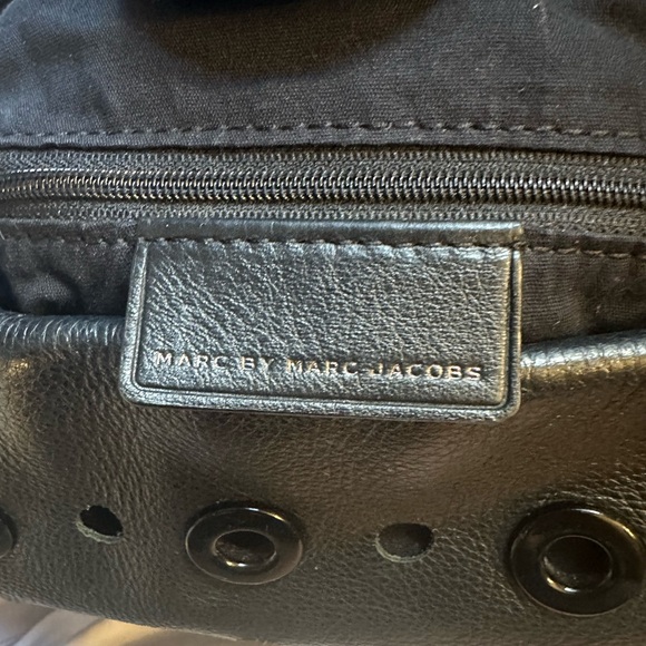 Marc by Marc Jacobs Black Studded Hobo Bag - Picture 4 of 5